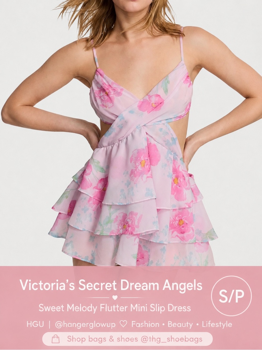 Victoria’s Secret Dream Angels Sweet Melody Flutter Mini Slip Dress NWT